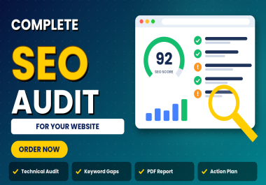 audit your website SEO with technical audit,  keyword gaps and action plan
