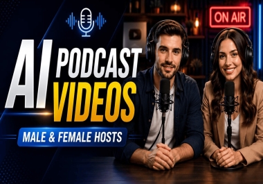 AI Podcast Videos With Realistic AI Hosts