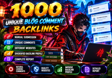 I Will Manually Create 1000 Unique Blog Comment Backlinks for SEO