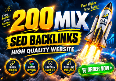 Google Ranking With - Powerfully 200 SEO Backlinks Package With Faster Google Ranking