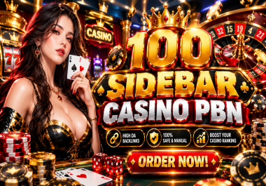 100 Sidebar Blogroll Permanent PBN Backlinks DA 50 Plus Get Google Casino gaming poker