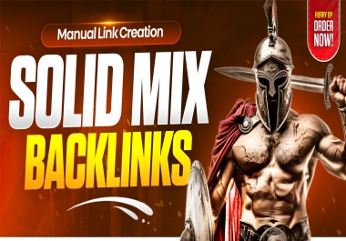 Solid Mix Backlinks Manual SEO Backlinks Dofollow Link Building