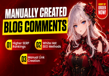 High Quality Blog Comment Backlinks Manual SEO Link Building