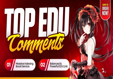 Top EDU Comments Backlinks EDU Backlinks Dofollow SEO Links