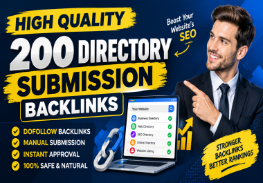 I Will Build 200 High Quality Directory Submission Backlinks Manually