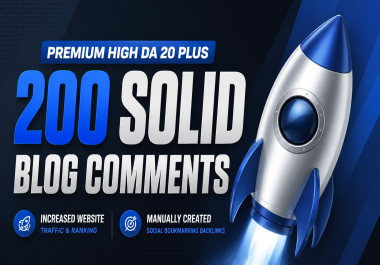 I Will Build 200 SEO Blog Comment Backlinks to Boost Your Website Authority