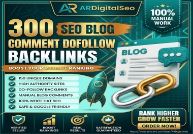 I will build 300 high authority blogcomments backlinks
