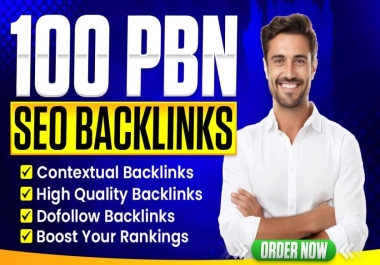 100 High Authority PBN Backlinks From DA50+ Websites