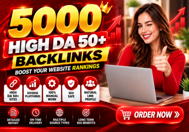 Build 5000 SEO Authority Contextual Backlinks To Website Improving your Site