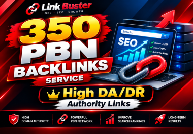 350 PBN Backlinks High DA DR Authority Links SEO Link Building Service
