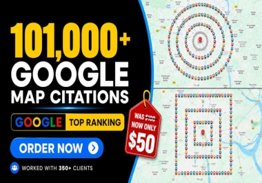 I will build 100000 Google Maps citations for GMB and local SEO