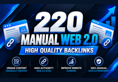 Booster Web 2.0 Authority Stack 220 Handcrafted Backlinks for SEO Growth