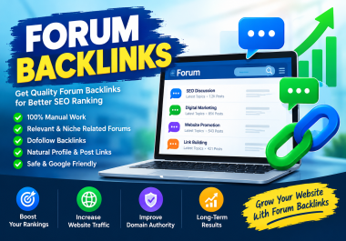 100 High Quality Forum Backlinks for SEO