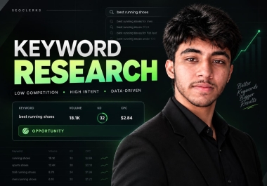 I Will Do Data-Driven SEO Keyword Research With High-Intent Opportunities