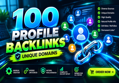 I Will Create 100 Manual Profile Backlinks for Your Website