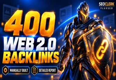 i will create Quality Web 2.0 Backlinks Service 400 SEO-Friendly Links