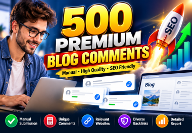 500 High Quality Blog Comments for Powerful Off Page SEO