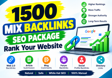 Rank Your Website with 1500 Mix Backlinks SEO Package