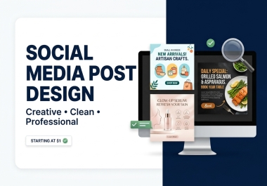 I will design professional social media posts for your business