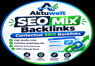 I will build contextual SEO mix backlinks for higher website authority