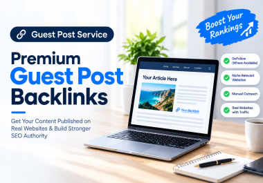 Premium Guest Post Backlinks on Real Niche-Relevant Websites SEO Link Building Service