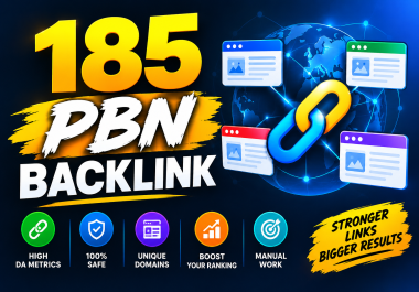 Get 185 Powerful PBN Backlinks for SEO Rankings
