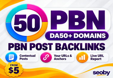150 Permanent PBN Backlinks DA 50 Plus Dofollow and Index Domain