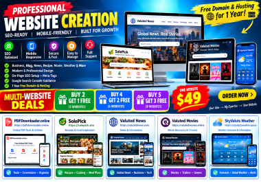 PROFESSIONAL WEBSITE CREATION &mdash SEO-READY,  MOBILE-FRIENDLY & BUILT FOR GROWTH