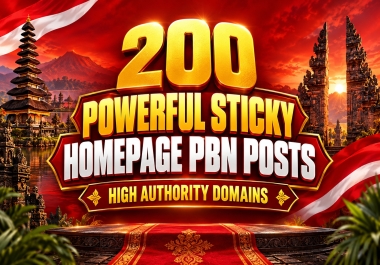 Supercharge Your Website SEO with 200 High Authority Sticky PBN Posts