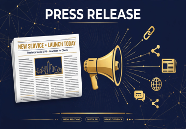 I will write and distribute your press release to 20+ news and PR sites