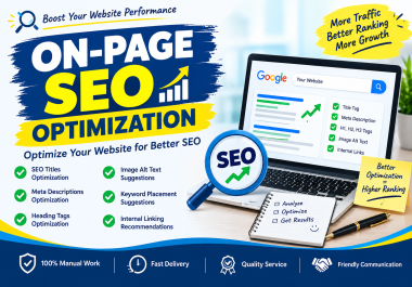I Will Optimize Your Website for On Page SEO