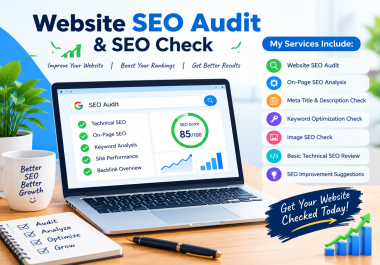 I will perform a professional website SEO audit and SEO check