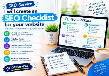 I will create an SEO checklist for your website