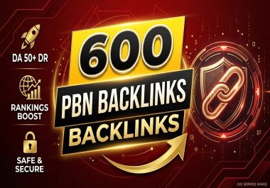I will create 600 high authority PBN backlinks for top google ranking