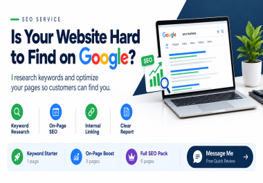 I will do on page SEO and keyword research to boost your website ranking