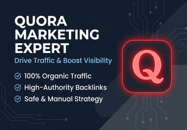 I will create 10 unique Quora answers with your keywords and website links