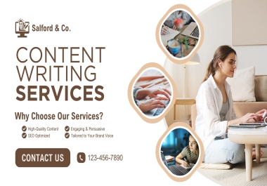 I will write 5 high quality SEO optimized articles 1000 words each