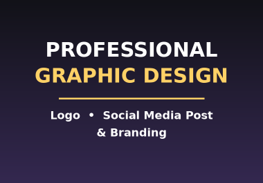 I will design a professional logo,  social media post and branding for your business