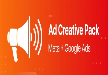 I will write your ad creative pack for Meta and Google ads