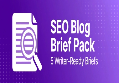 I will write 5 SEO content briefs your writer can execute blind