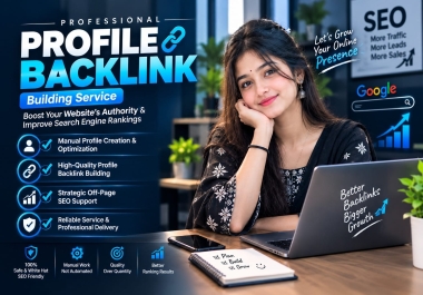 Professional Profile Backlink Building Service White-Hat Off-Page SEO & Link Building