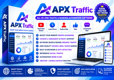 APX Traffic SEO Organic Website Traffic All-in-one bot