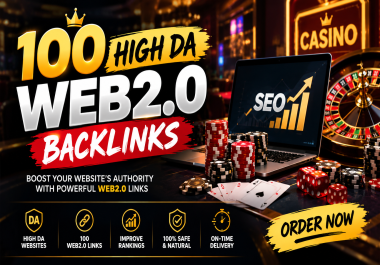 I will create 100 high DA Web 2.0 backlinks for SEO