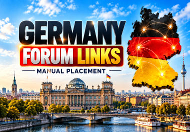 10 German Forum Backlinks Manual Germany SEO Link Building