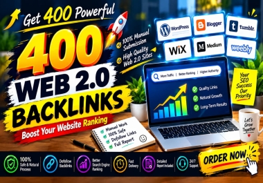 I Will Create 400 Web 2.0 Blog Posts with SEO Backlinks