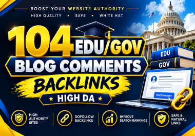 Get 104 High-Authority EDU/GOV Comment Backlinks