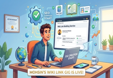 I will create 100+ High DA Contextual Wiki Backlinks for SEO Ranking