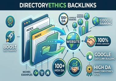 I will do 100 Plus High DA Directory Ethics Backlinks for SEO Ranking
