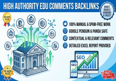I will create High DA EDU Comments Backlinks for Google Ranking Boost