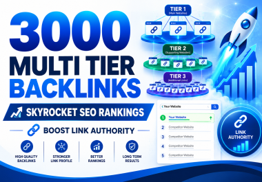 3000 Multi Tier Backlinks to Skyrocket SEO Rankings and Boost Link Authority